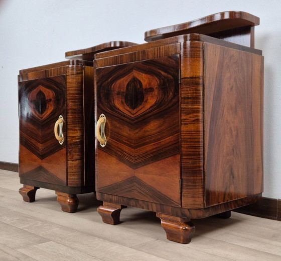 Image 1 of Venetian Art Deco Nightstands 1939