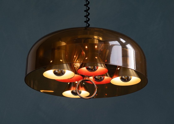 Image 1 of Herda Space Age Pendant Lamp with 6 Light Points
