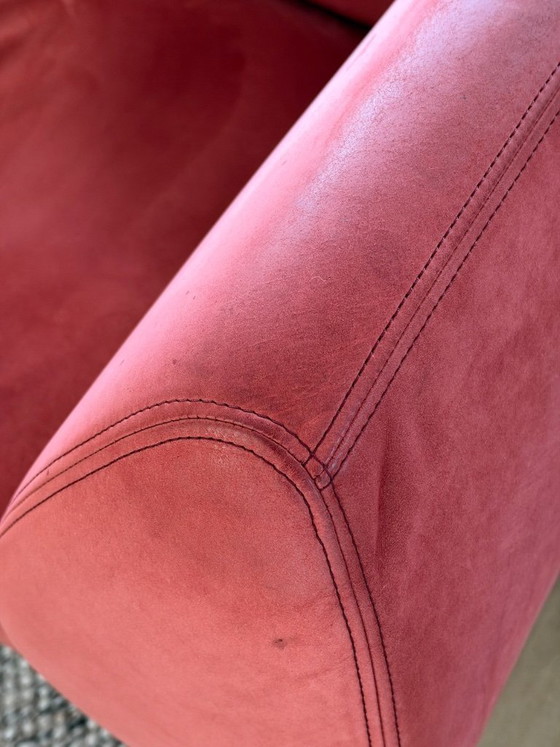 Gelderland Young 2.5-seater sofa, 3-5 seaters, Leather, Metal, Red, Modern (photo 13 of 15)