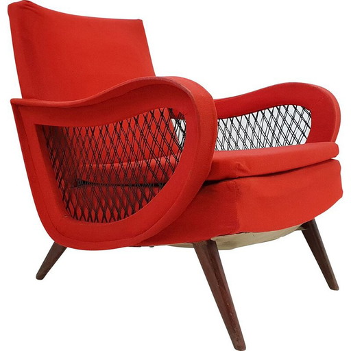Poltrona a molla vintage anni '50