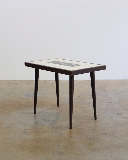 Vintage mosaic table side table