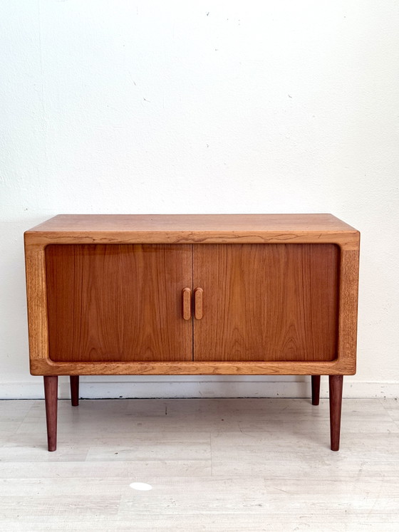 Vintage Midcentury Teak Sideboard Tambour Doors – Wood (photo 10 of 13)