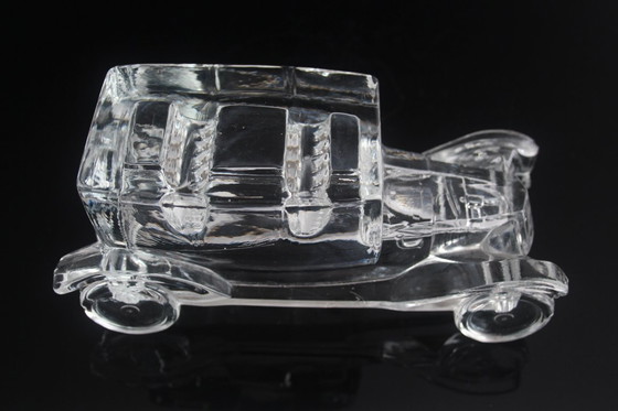 Image 1 of Fermacarte in vetro antico Art Déco, Tatra 11, circa anni '20.