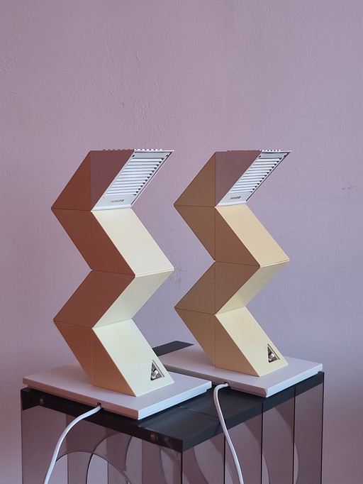 2x Zig Zag Lamp Dennis Chan