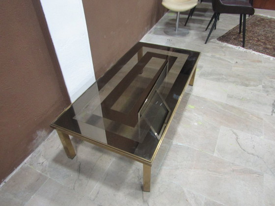 Image 1 of brass coffee table