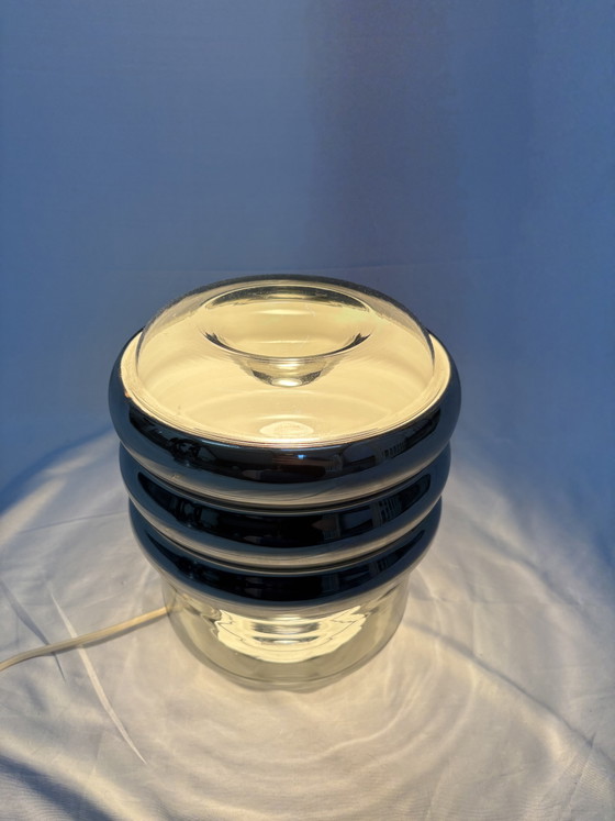 Vintage Peill & Putzler Space Age Table Lamp Smoked Glass (photo 3 of 11)