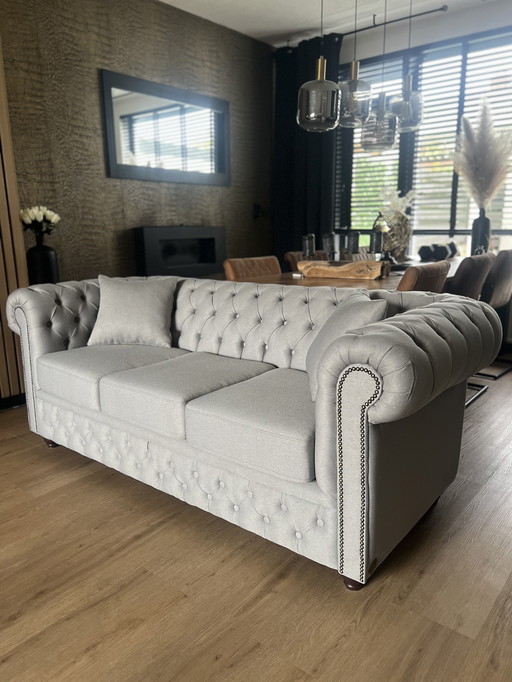 Sofá Chesterfield - Bahama - Gris