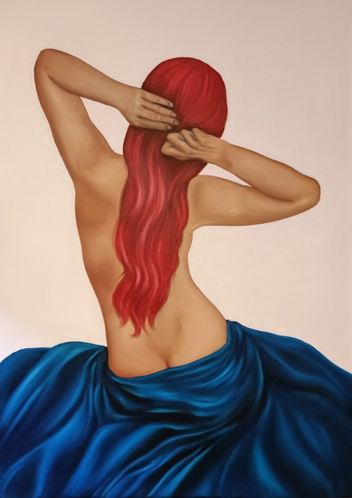 Artist painting - Marianne de Juillet - Artist painting