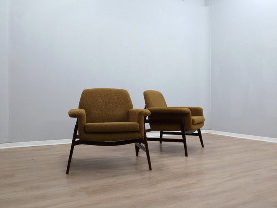 Image 1 of Poltrone di metà secolo, stile Gianfranco Frattini, anni '50