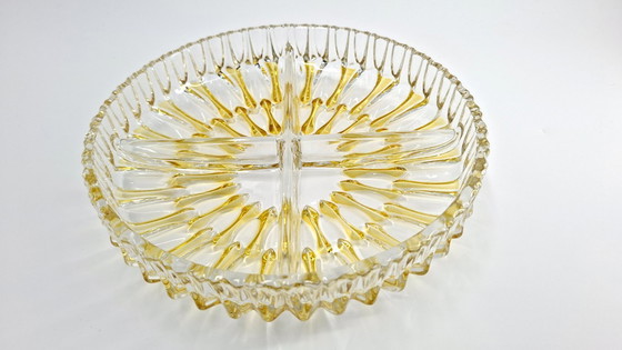 Image 1 of Servierschale aus Glas der Walther Glasfabrik – Deutschland 1960