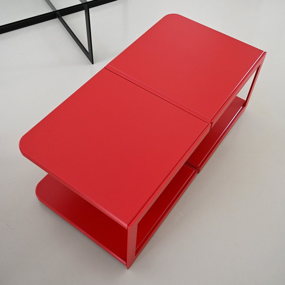 Image 1 of Bellissimo tavolino da caffè di design con tavolini laterali mobili