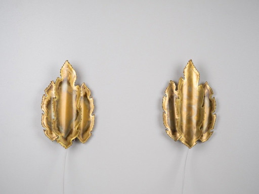 Paire de 2 appliques murales vintage Holm Sorensen, années 1960