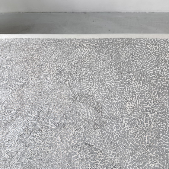 Midcentury Vietnamese Eggshell Lacquer Table – Dining tables, Silver, Wood (photo 12 of 15)