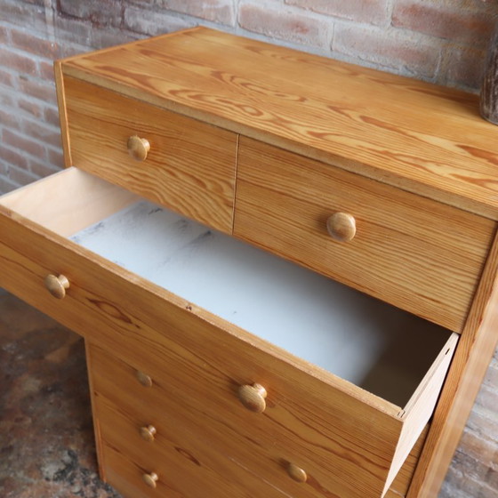 Image 1 of Commode vintage des années 1970, en bois clair