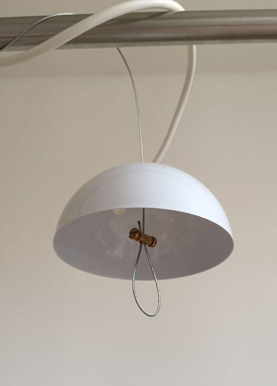 Image 1 of Lustre MURANO Sylcom à hauteur réglable / échelles blanches et bleues Neuf