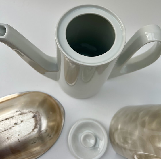 Image 1 of ✨ Vintage koffieservies – Bauscher Weiden Duitsland + 2 verzilverde sjaals