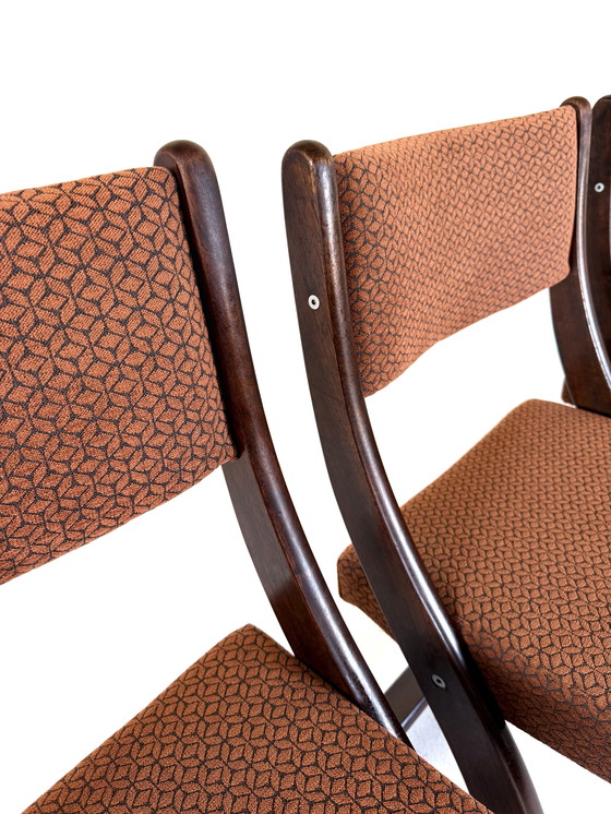 Image 1 of Set van 6 gerestaureerde Deense eetkamerstoelen ‘60