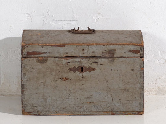 Kleine antike graue Truhe (ca. 1900) #69 – Kommoden, Rustic (photo 27 of 40)