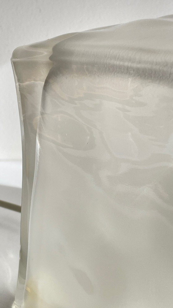 Image 1 of Ice Glass Lamp, Vintage Ikea