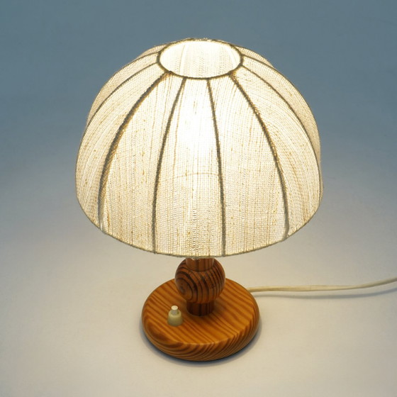 Image 1 of Coppia di lampade da comodino in legno, anni '70