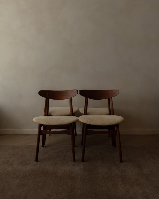 Image 1 of Set di 4 sedie da pranzo CH30 di Hans J. Wegner per Carl Hansen & Søn