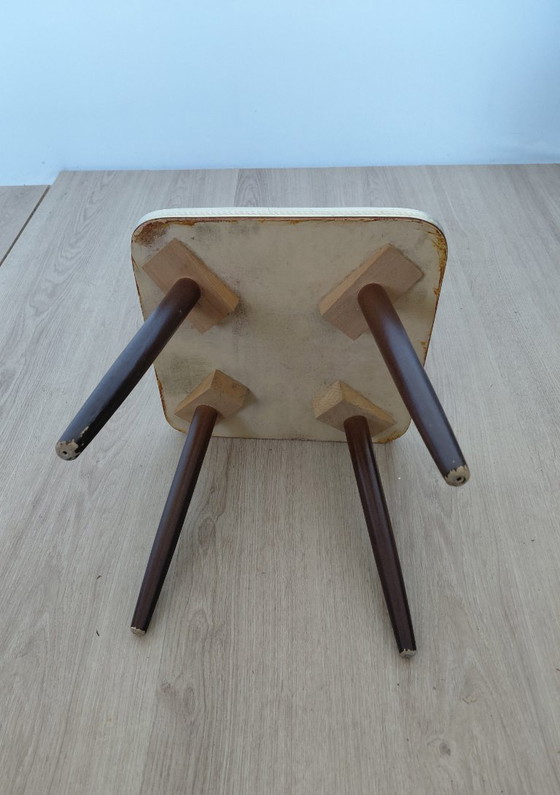 Image 1 of Pflanztisch mit Holzmotiv aus den 1950er Jahren