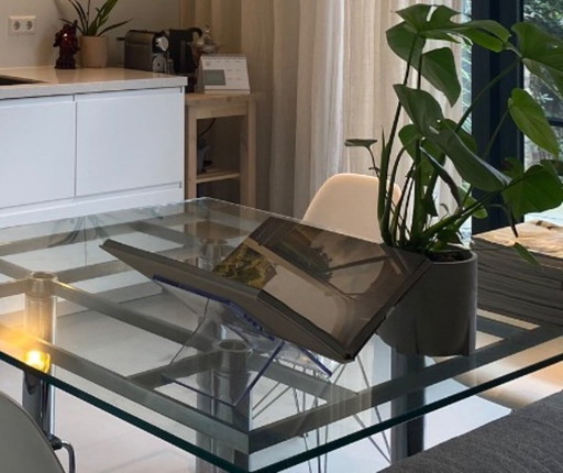 Afra & Tobia Scarpa André Dining table – Gavina / Knoll – 135 × 135 cm – eettafels, Glass (photo 2 of 7)