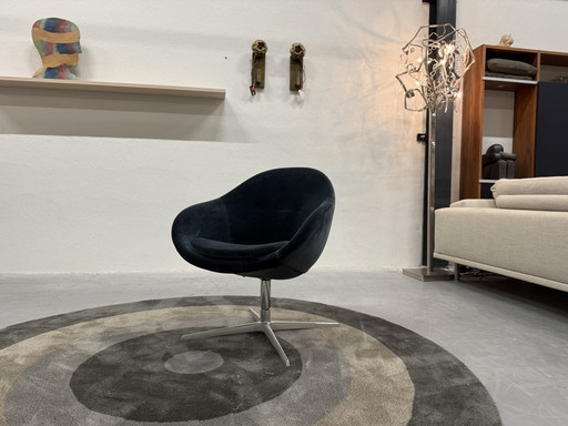 Varier Kokon Club sedia girevole velour blu