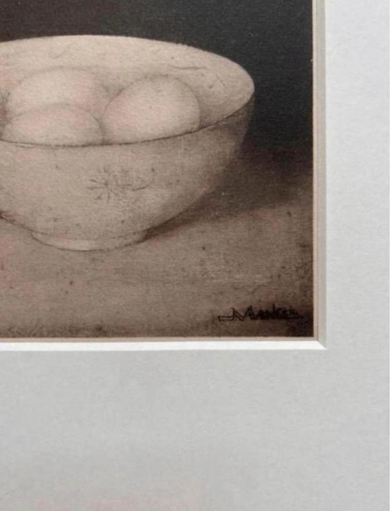 Image 1 of Jan Mankes 1889-1920 / Ciotola con uova in eliogravura originale, 1923