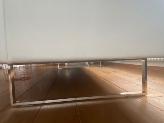 Image 1 of Designersofa, weißes Leder, italienisches Design „Poltrona“