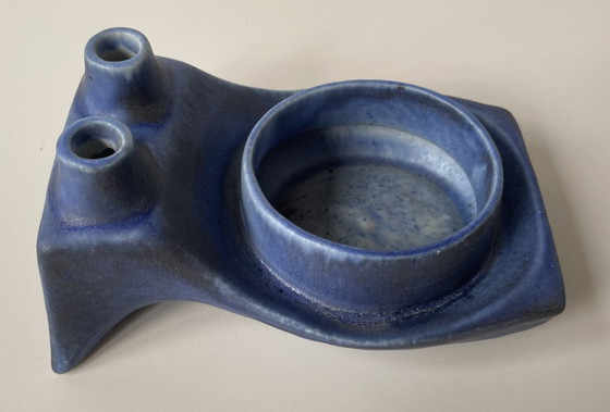 Image 1 of Loré Beesel rare Brutalist planter/duo solifleur vase B77 by Matt Camps