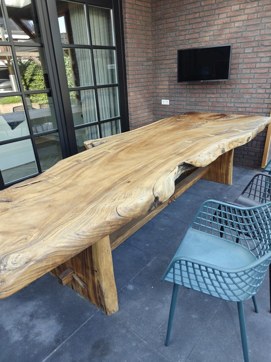 Image 1 of Gartenmöbelset aus Suarholz, Tisch 350 cm mit Bank