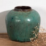 Antieke smaragdgroene vaas (ca. 1820) #13 – Vazen (photo 6 of 28)