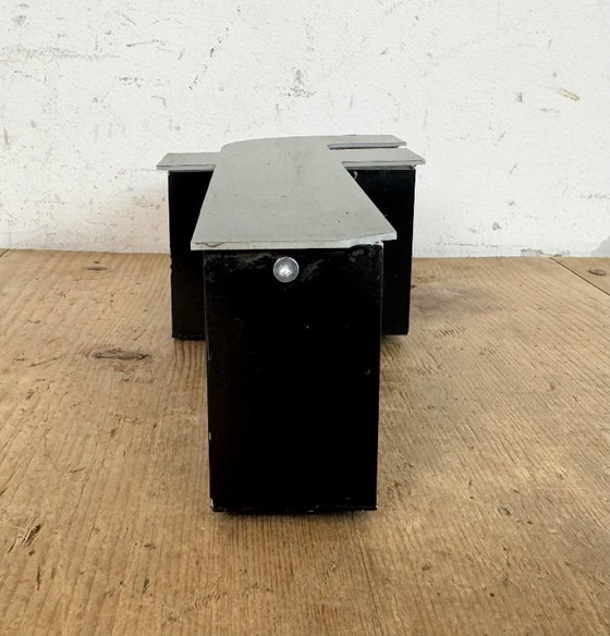 Image 1 of Vintage Grey Illuminated Letter F , 1970s