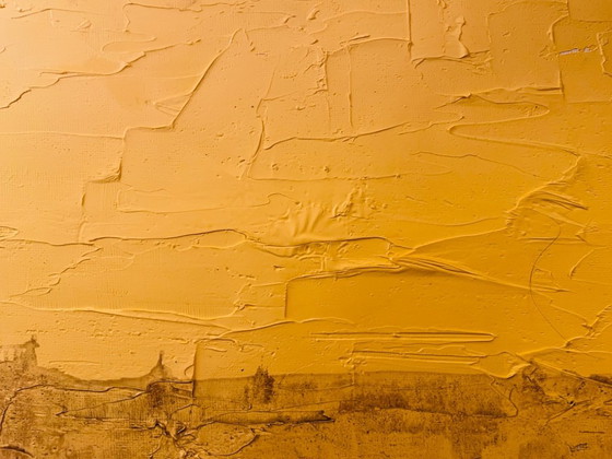 Image 1 of Oil painting on canvas, Egyptian desert landscape "Sun"