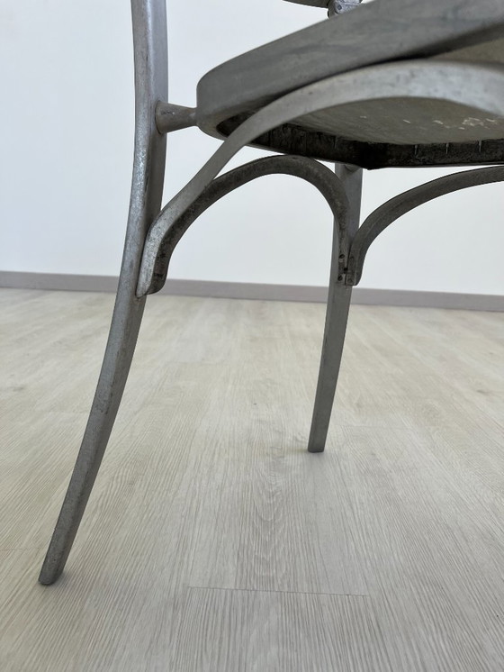 Image 1 of Aluminiumstühle - Avec-Plakette « Gaston Viort - Salon de Provence »