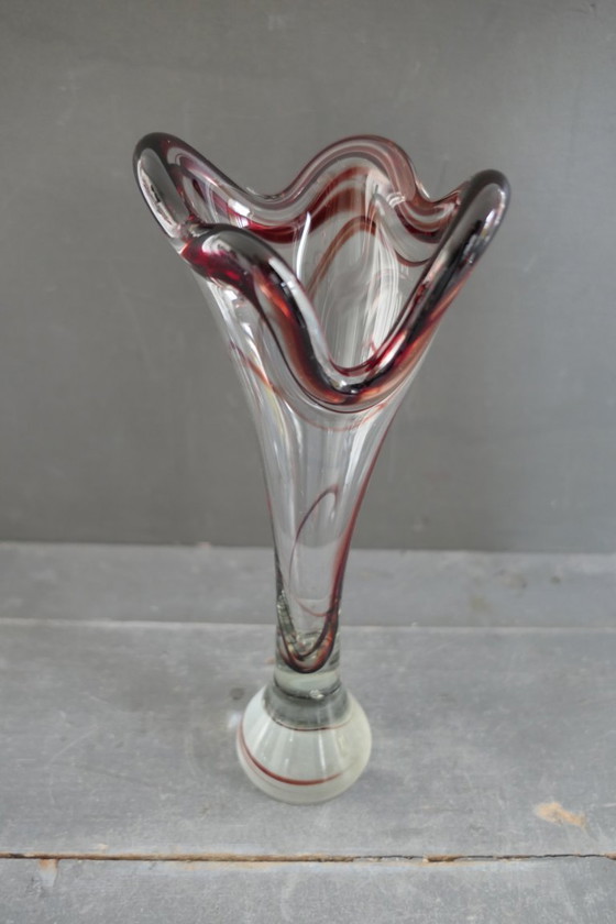 Image 1 of Vintage Splash vase Nanninga Glass Factory