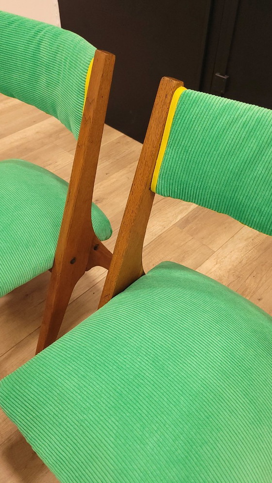 Image 1 of 5 sedie con gambe a compasso