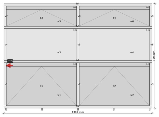 Image 1 of Tylko Sideboard in White with four Drawers