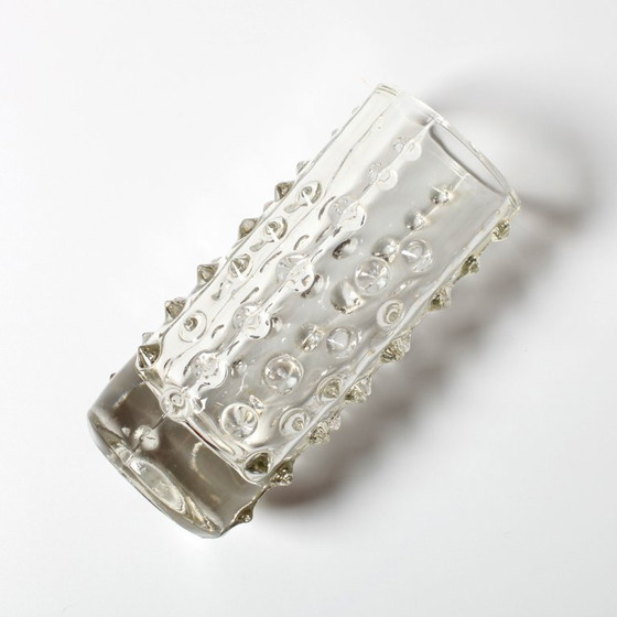 Image 1 of Mid-Century Spiky Glass Vase by Pavel Panek, Czech Republic / 1971