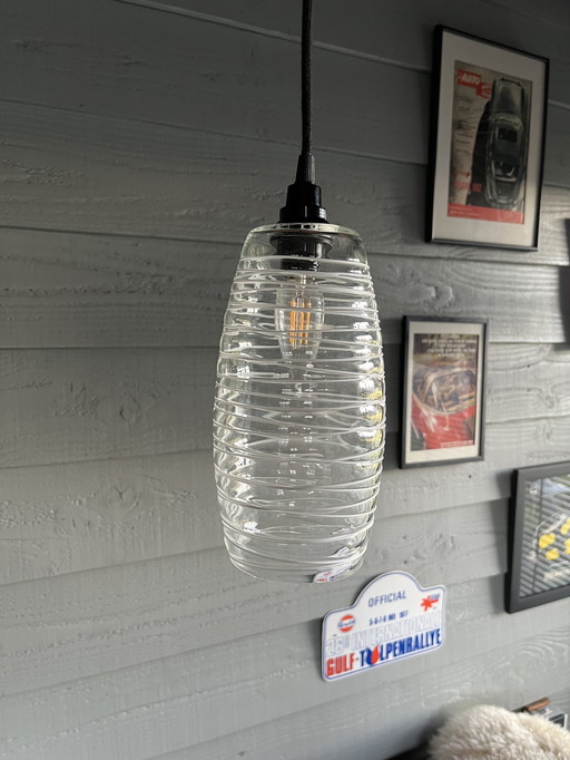 Vintage Murano glass pendant lamp from the 1970s