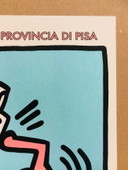 Poster originale "Pisa 89" - Keith Haring per Tuttomondo