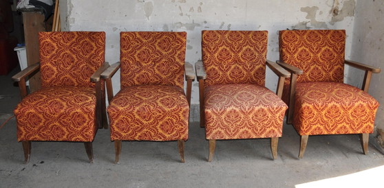 Poltrone Mid-Century, anni '50, Set di 4 – Mid Century Modern (photo 5 of 5)
