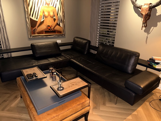 Image 1 of Divano angolare Rolf Benz Dono in pelle nera