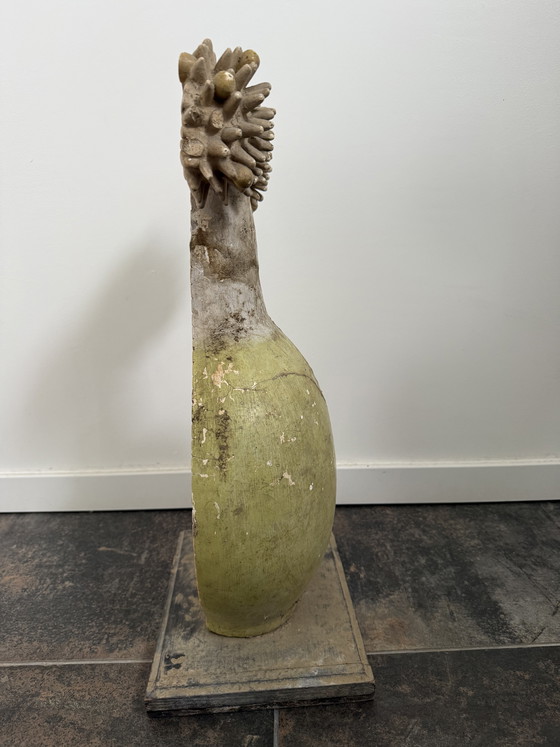 Image 1 of Zeldzaam botanisch model van gips uit de jaren 1920, brutalistische Bauhaus-stijl.