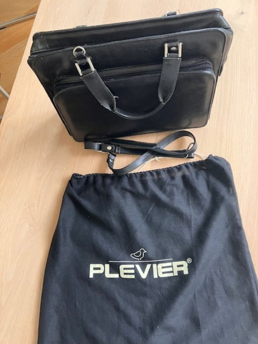 Sac de travail en cuir noir pour femme (Plevier) – laptoptassen, Leather (photo 2 of 8)