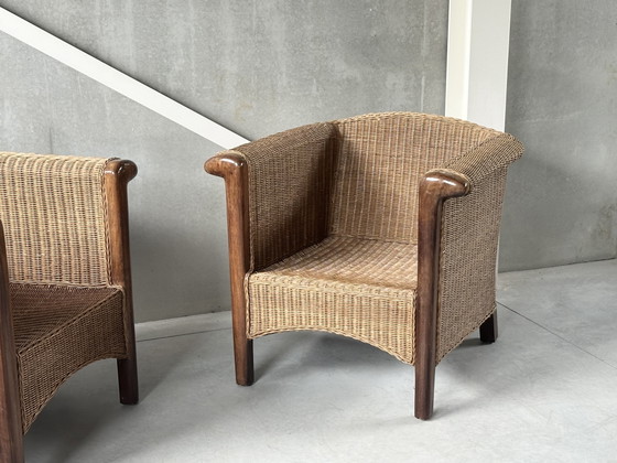 Image 1 of Vintage rotan armchairs (2)