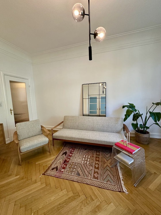 Carl Straub pour Goldfeder Daybed & Fauteuil | Mid-Century Modern Allemand | Années 60 – Canapés 3 places (photo 5 of 17)