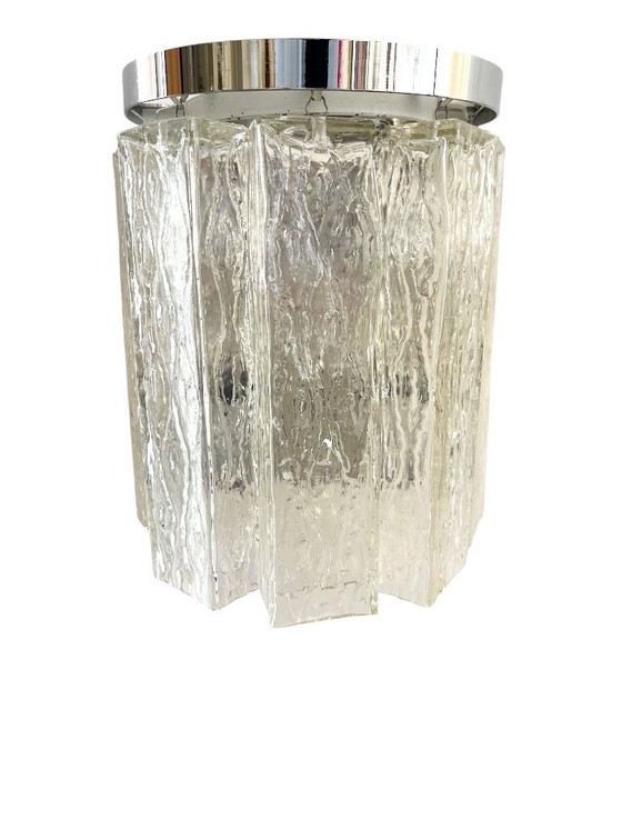 Image 1 of Kaiser Leuchten, modello in vetro di murano per il ghiaccio, anni '70