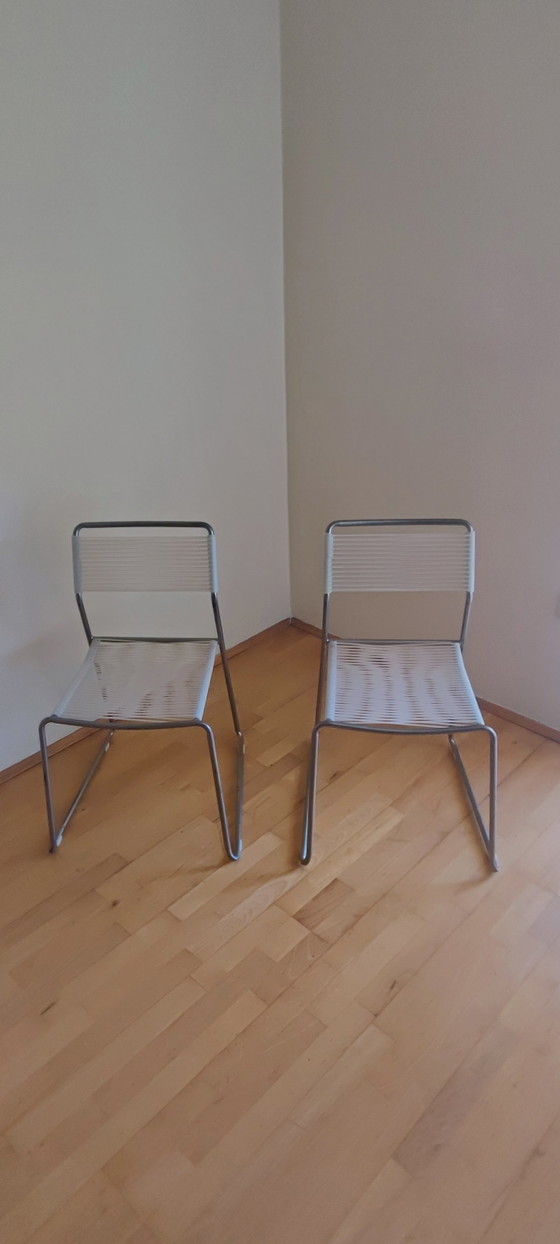 Image 1 of Sedie vintage IKEA MELKER con struttura in spaghetti
Set di 6 classici del design anni '90